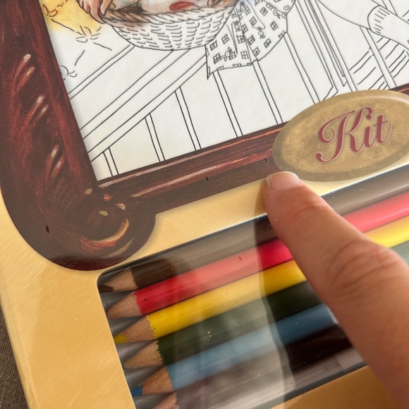 American Girl KIT'S ART STUDIO BOOK Activity Drawing Pencils Hirsch Hunt 2008 - Picture 3 of 5